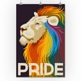 thumbnail image 2 of Gay Pride, Lion (24x36 Giclee Gallery Art Print, Vivid Textured Wall Decor), 2 of 3