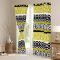 thumbnail image 3 of Manfei Bohemian Damask Khaki Blackout Curtains Set of 2 (52x84 Each), Fashion Zebra Print Window Curtains, Modern Stripes Abstract Curtains and Drapes, Curtains and Drapes Home Decor, 3 of 6