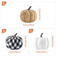 thumbnail image 3 of Ywlake - Decoraciones de oto&ntilde;o de calabaza, decorativas, grandes, peque&ntilde;as, para exteriores, tela de arpillera, espuma de pl&aacute;stico, calabazas artificiales falsas para, 3 of 7