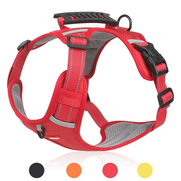 No Pull Dog Harness with Training Handle, Adjustable Reflective Pet