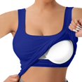 thumbnail image 5 of HBYJLZYG Women's Plus Size Tank Top with Built-in Bra, Ribbed Sleeveless Cami Shirt, U Neck Comfortable Summer Vacation Top, Versatile Everyday Casual Wear, 5 of 9