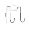 304 Stainless Steel Bedside Cabinet Door Hook Double S-shaped Hook Wall ...