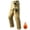 Khaki, variant on WIZUTIZ Mens Pants Fleece Lined Thermal Cargo Pants Ripstop Water Resistant Outdoor Work Hiking Pant with Pockets