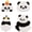 A, variant on Slccxzc 4Pcs Panda Theme Patches Cute Patches Iron On/Sewing On Appliques for DIY Backpacks Hats and Clothing Decoration