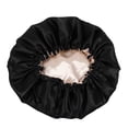 thumbnail image 4 of EeaseCA Adjustable Shower Caps Satin Double Layers Bathing Shower Night Sleep Caps, 4 of 8