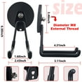 thumbnail image 5 of ULIBERMAGNET Strong Magnetic Hooks,Large Magnet with Hooks for Heavy Duty Tools,Jig Saw,Hose, 2 Pack Heavy Duty Magnetic Hooks for Hammer Drill,Circular Saw,Garden Tool(3.46inch/Black), 5 of 7