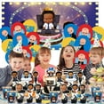thumbnail image 4 of Boss Baby Africa Boy Birthday Supplies Plates Decorations Decor Backdrop Banner Cake Topper Fans, 4 of 6