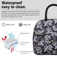 thumbnail image 3 of Flower Lunch Bag for Women Men Reusable Insulated Lunch Bags, Leakproof Cooler Food Lunch Tote Bag, Large Capacity Lunch Box for Work School Travel Picnic, 3 of 7