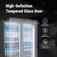 thumbnail image 6 of Yeego 37.79 Cu.  Ft Commercial Refrigerator,1100 Cans Merchandiser Refrigerator with LED Light & Door Lock, 6 of 12