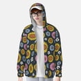 thumbnail image 4 of Balery Colorful Sunflowers Men's Women's UPF 50+ Sun Protection Lightweight Hoodie Performance Long Sleeve Shirt for Fishing Running-Small, 4 of 9