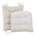 thumbnail image 3 of Klear Vu The Gripper Cojín Antideslizante Para Mecedora, Grueso, Incluye Cojín Para Asiento Y Almohada Para Respaldo Con Lazos Para Interior, Sala De Estar, Mecedora, 17 X 17 Pulgadas, Juego De 2 Piez, 3 of 4