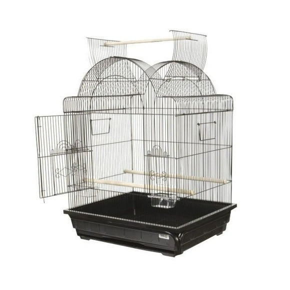 AE Cage Company Victorian open Top Bird Cage 25x21x32