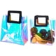 thumbnail image 1 of Bolsas de mano holográficas de PVC transparente, reutilizables, de arcoíris, de gran capacidad, para compras minoristas, 2 unidades, 1 of 5