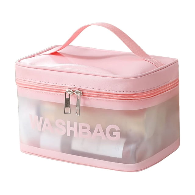 Ohufall Colorful Large Capacity Portable Outdoor PVC Wash Bag Travel Cosmetic Storage Organizer Toiletry Bag Travel Essentials