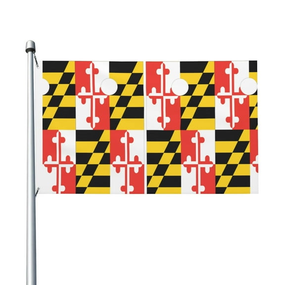 Maryland Flag Print Flag 3x5 Ft Outdoor Garden Flag Double Sided Banner For Yard Lawn Porch Balcony Home Decorations