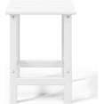 thumbnail image 2 of ZYPPP Furniture Outdoor Adirondack Side Table, HDPE, Weather and UV Resistant, Square End Table for Your Patio, Backyard, Balcony,Porch, Garden, Deck (White), 2 of 10