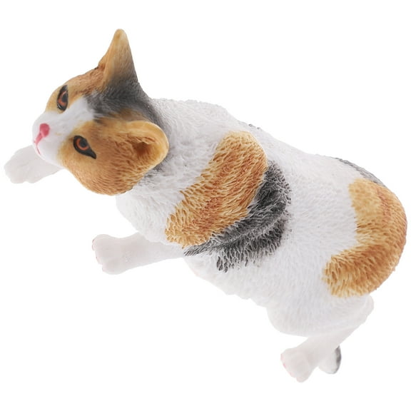 KAKOWELY 1Set Small Cat Figurine Cat Lover Home Decoration Office Decor Item 5.4x1.7x1.2in