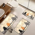 thumbnail image 5 of YIMEIS Appreciate the moon and watch the cat 19.7''*31.5'' Flannel Non-Slip Mat, Rug for Bathroom Door, Mat for Balcony, 5 of 10