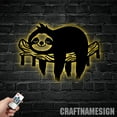 thumbnail image 4 of Craftnamesign Cute Sloth Metal Key Holder, Decorative Key Holder, Metal Coat Rack, Metal Key Hanger, 4 of 5