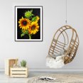 thumbnail image 4 of Cuadros Decorativos Kit de pintura de diamante 5D girasol taladro redondo completo DIY arte de la pared manualidades mosaico Tmvgtek embutido en tela, 4 of 9