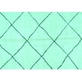 thumbnail image 1 of Ahgly Company Indoor Rectangle Solid Turquoise Blue Modern Area Rugs, 2' x 3', 1 of 4