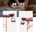 thumbnail image 7 of YRLLENSDAN 24*73in Portable Massage Table with Side Armrests Foldable Massage Bed for Physical Therapy Waxing Reiki Spa Lash Tattoo Facial Beauty,Red, 7 of 7