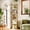 Gold + White, variant on 5 Tier Rotating Bookshelf Tower, Revolving Bookcase, 360° Round Spinning Book Shelf, Narrow Swivel Bookshelves Vertical Turning Corner Bookshelf Organizer for Bedroom, Living Room, Gold & White