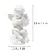 thumbnail image 2 of GOOHOCHY 4 piezas de resina Figuras de ángeles de resina Adornos de escritorio de forma de resina suministros para el hogar, 2 of 7