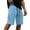 Sky Blue, variant on Cotton Cargo Shorts for Men Elastic Waist Drawstring, Relaxed Fit Side Multi-Pocket Lightweight Breathable Summer Work Shorts for Outdoor Hiking Travel Casual Wear, S-4XL