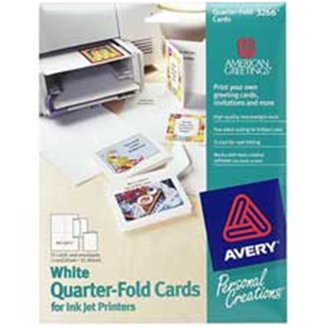 Avery QuarterFold Greeting Cards for Inkjet Printers, 4.25 x 5.5