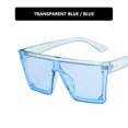 thumbnail image 1 of Señoras Gafas de sol para hombres Gafas de sol sin montura cuadradas de gran tamaño Gafas de sol Uv400 Tendencia Gafas de sol de una pieza con montura grande Nuevos hombres y mujeres Street Shooting D Feliz Sencillez, 1 of 5
