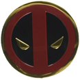 thumbnail image 1 of Marvel Comics Classic Dead Pool Icon Vinyl Gold Metallic Finish Metal Sticker C&D Visionary S-MVL-0031-M, 1 of 2
