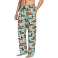 thumbnail image 6 of Hirioo Dachshund Christmas Play for Men's PJ Pajama Pants Sleep Pants Men's Home Trousers with Pockets,S-3XL-Small, 6 of 6
