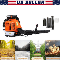 Leaf Blower Backpack, 80CC 2-Cycle 900 CFM 4.8 HP Gas Powered Strong Air Flow , Ideal for Leaf, Sand, Gravel, Snow, Yard and Driveway
