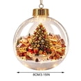thumbnail image 2 of Glowing Christmas Diorama Ornament, Miniature Scene in Clear Ball with Warm | LED Light, Hanging Holiday Festive Decor, Christmas Collection, Charming Gifts for Family (3.15in, B), 2 of 7