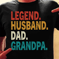 thumbnail image 4 of Father's Day T-shirt, Legend Husband Dad Grandpa Shirt, Casual Crewneck Shirt for Dad, Husband, Grandpa Gift, 4 of 6