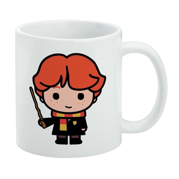 Harry Potter Ron Cute Chibi Character White Mug