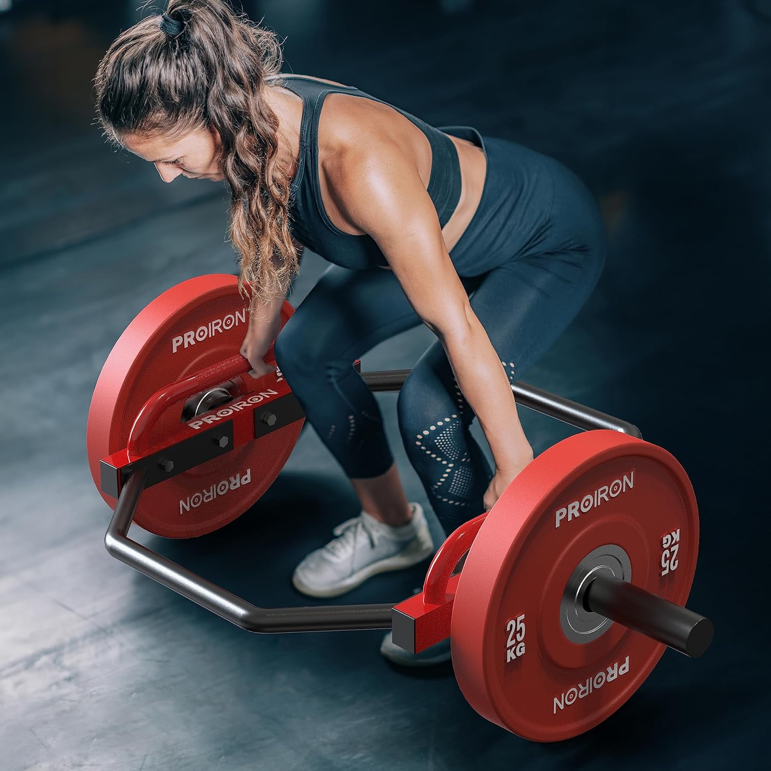 PROIRON 2" Olympic Trap Bar, Full Steel, Heavy Duty 550lb Capacity for Deadlift, Squat