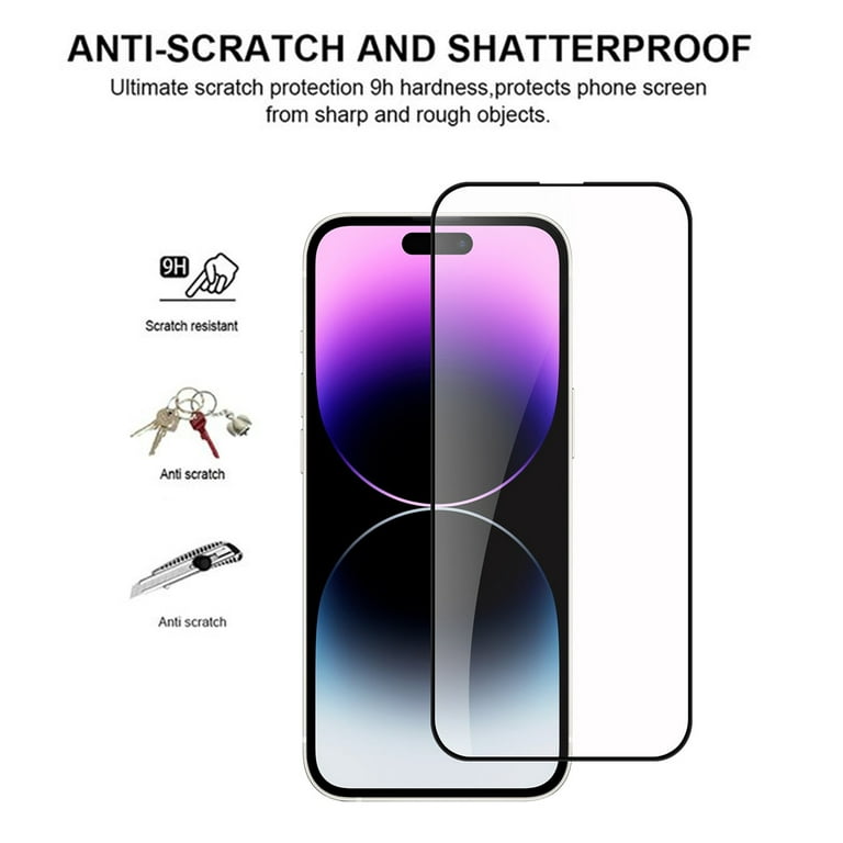 [1-Pack] Screen Protector for Apple iPhone 15,15 Pro,15 Plus,15 Pro Max  with Tempered Glass,Ultra HD, 9H Hardness, Scratch Resistant, Case Friendly