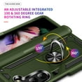 thumbnail image 6 of Designed for Samsung Galaxy Z Fold 6 5G Case, Military Grade Protective Phone Case Cover with Enhanced Metal Ring Kickstand [Support Magnet Car Mount] Compatible with Z Fold 6 5G, Armygreen, 6 of 6
