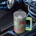 thumbnail image 4 of 40 oz Snowflake Tumbler with Handle and Straw, Double Wall Insulated Stainless Steel Cup 40 oz, Leak Proof Holiday Mug, Christmas Gift Idea, 4 of 4
