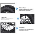 thumbnail image 3 of 80/100-10 Rear Wheel Rim Tire, 12mm Axle Premium Rubber 10 Inch Rear Wheel Rim Tire Assembly  for Mini Motorcycle Wheels, 3 of 7