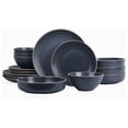 thumbnail image 1 of Stone Lain Lauren Modern Stoneware 16 Piece Dinnerware Set, Service for 4, Gray, 1 of 8