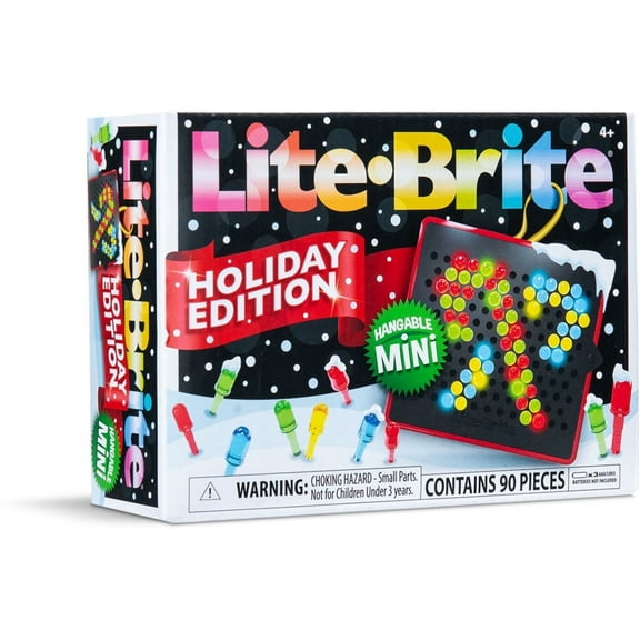 Lite-Brite Mini Holiday Edition Hangable Christmas Ornament