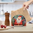 thumbnail image 6 of Cute Christmas Santa Claus Napkin Holder for Table Clear Napkin Stand Paper Holder Acrylic Organizer Dispenser Napkins for Dinner Kitchen Restaurant Room, 6 of 8