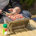 thumbnail image 3 of Estufa de Leña Plegable Portátil para Exteriores, 2 Modelos, de Acero Inoxidable, para Barbacoa, Suministros para Acampar, Estufa de Carbón, 3 of 5