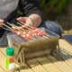 thumbnail image 5 of Estufa de Leña Plegable Portátil para Exteriores, 2 Modelos, de Acero Inoxidable, para Barbacoa, Suministros para Acampar, Estufa de Carbón, L, 5 of 5