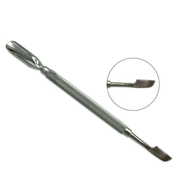 STAINLESS STEEL CUTICLE PUSHER NAIL CLEANER TRIMMER MANICURE PEDICURE TOOL