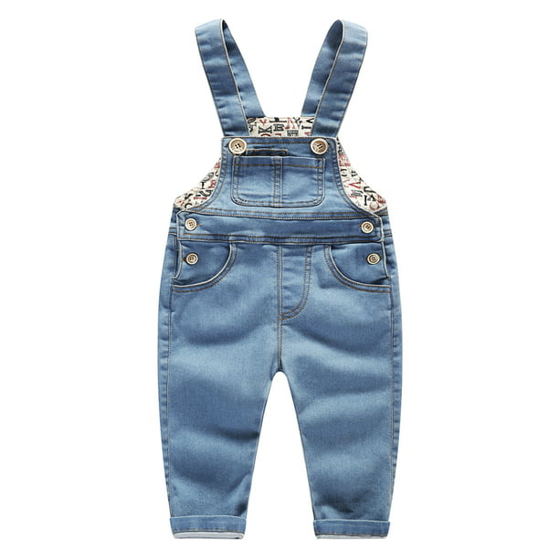 KIDSCOOL SPACE Baby & Little Boys/Girls Denim Overalls,Jean Workwear ...