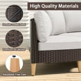 thumbnail image 5 of POCASSY 72.4" Wide Outdoor Wicker Curved Patio Sectional with Cushions, 5 of 6